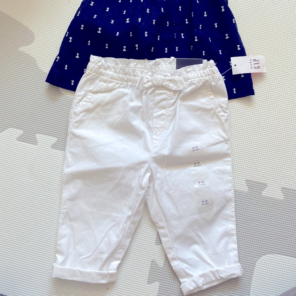 White baby pants